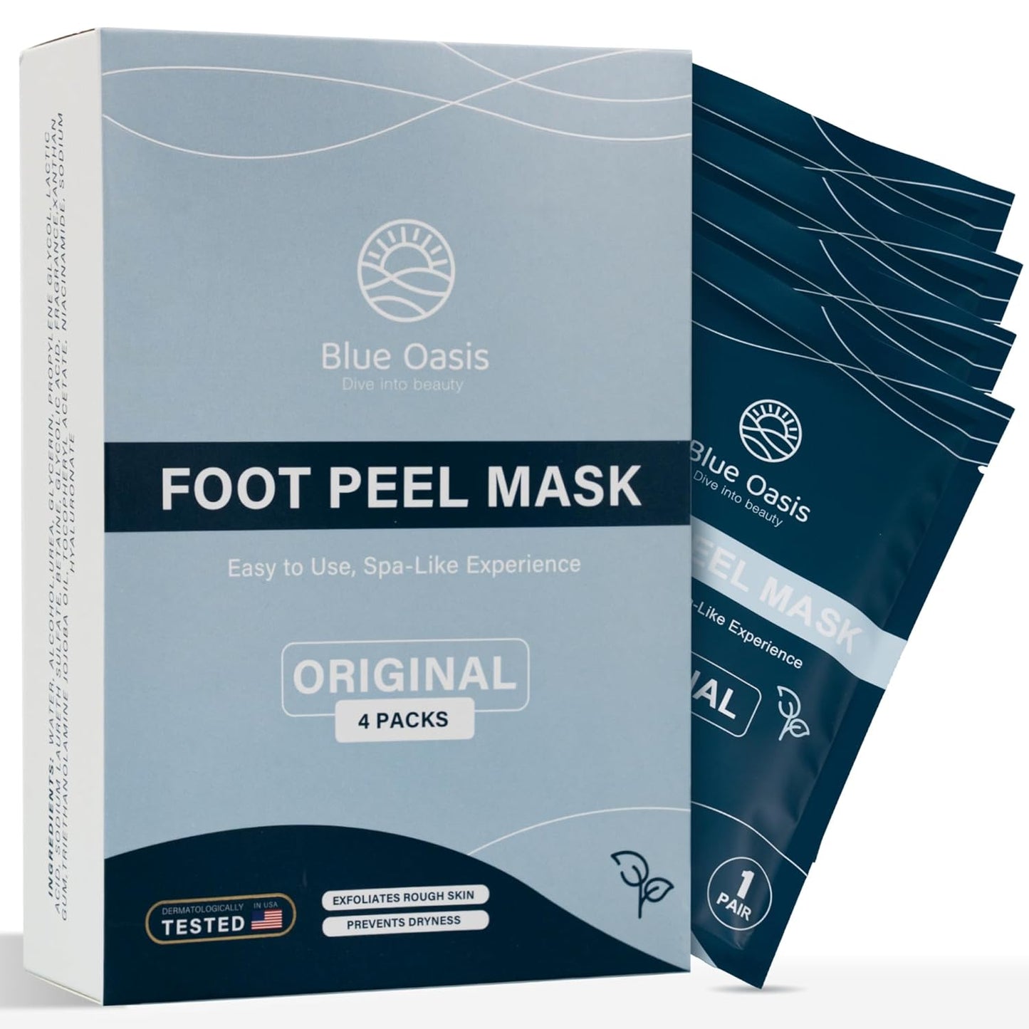 Foot Peeling Mask - Exfoliating Foot Mask for Dry Cracked Feet