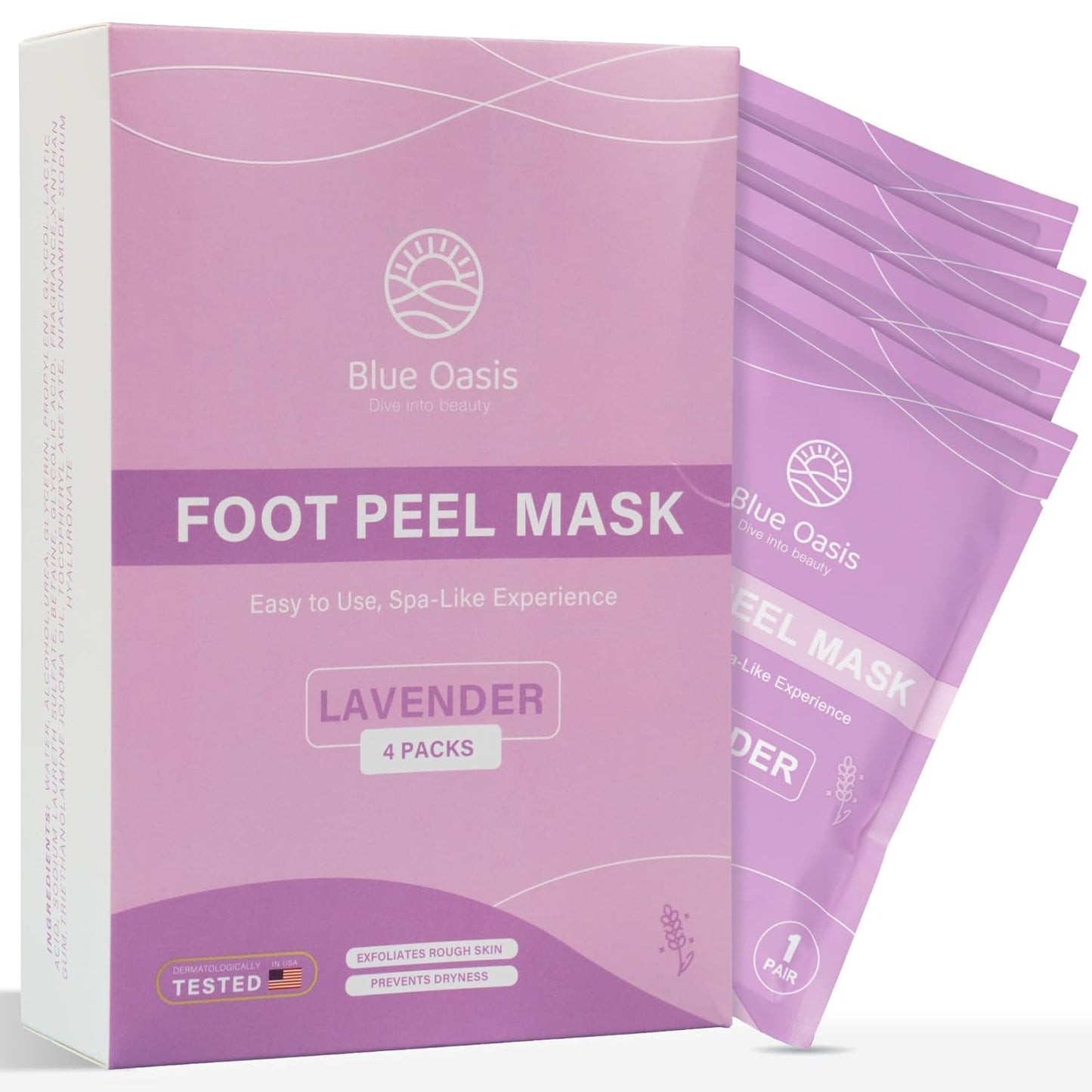 Foot Peeling Mask - Exfoliating Foot Mask for Dry Cracked Feet
