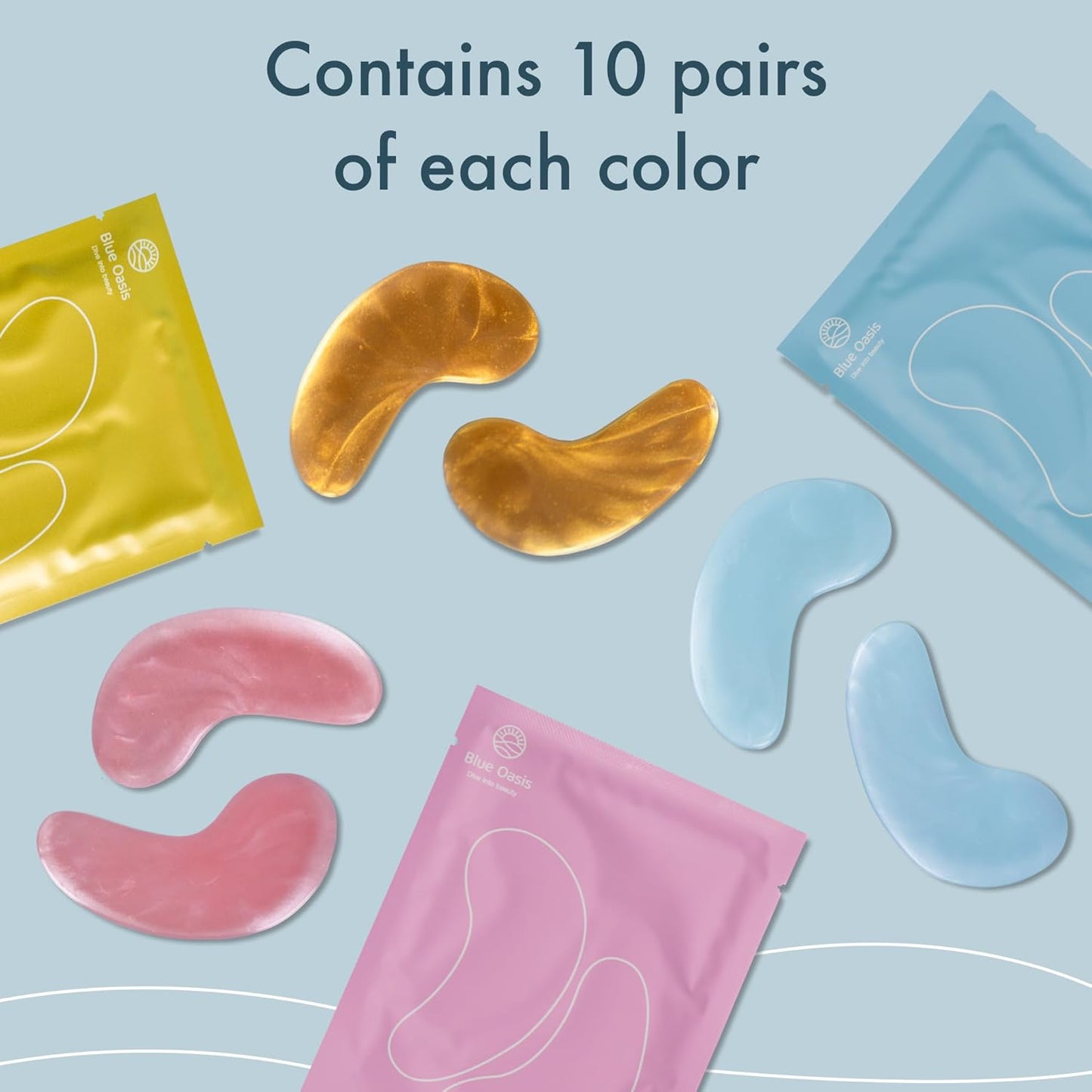 Under Eye Patches Multi Color 30 Pairs
