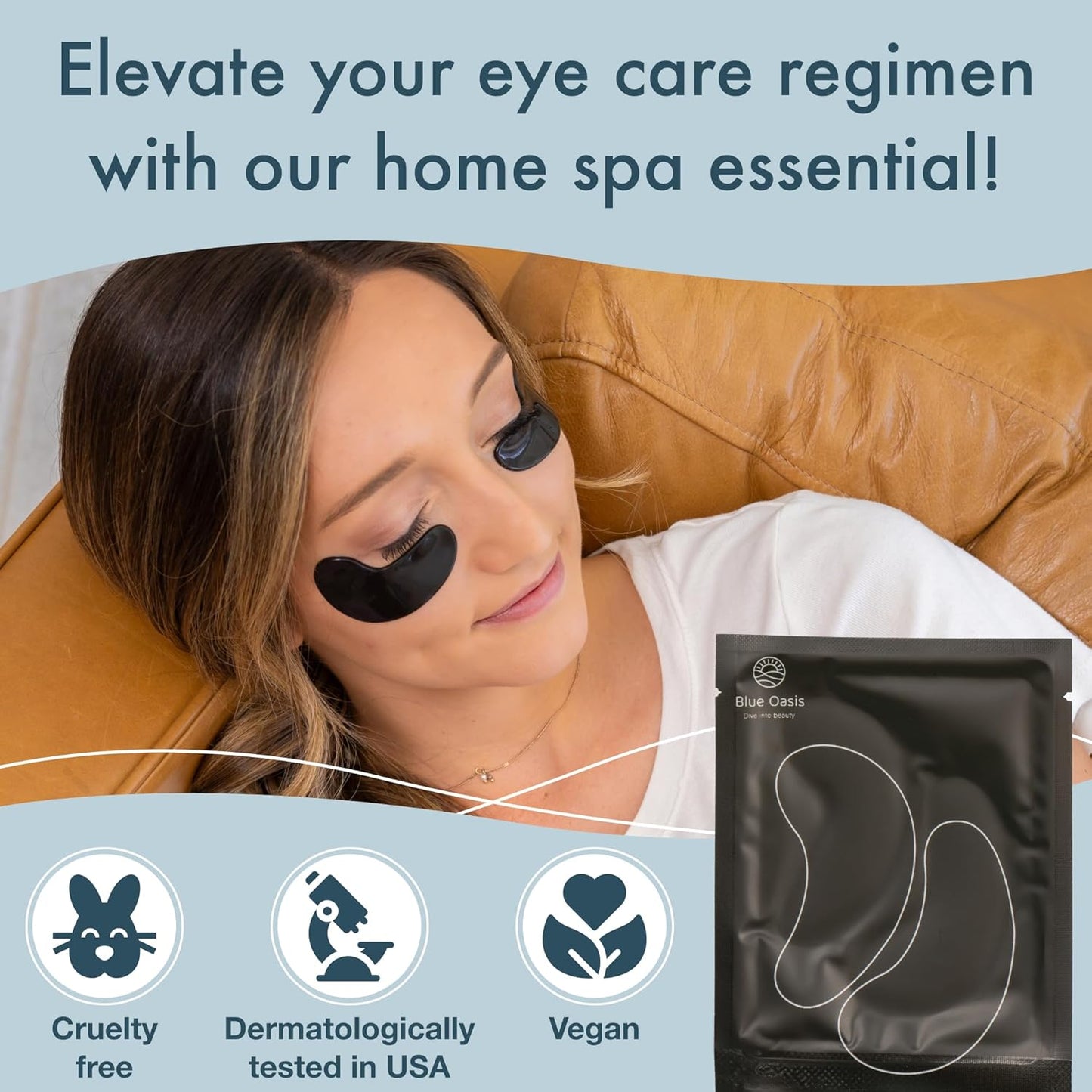 Under Eye Patches 20 Pairs Black Pearl