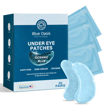 Under Eye Patches 20 Pairs Blue