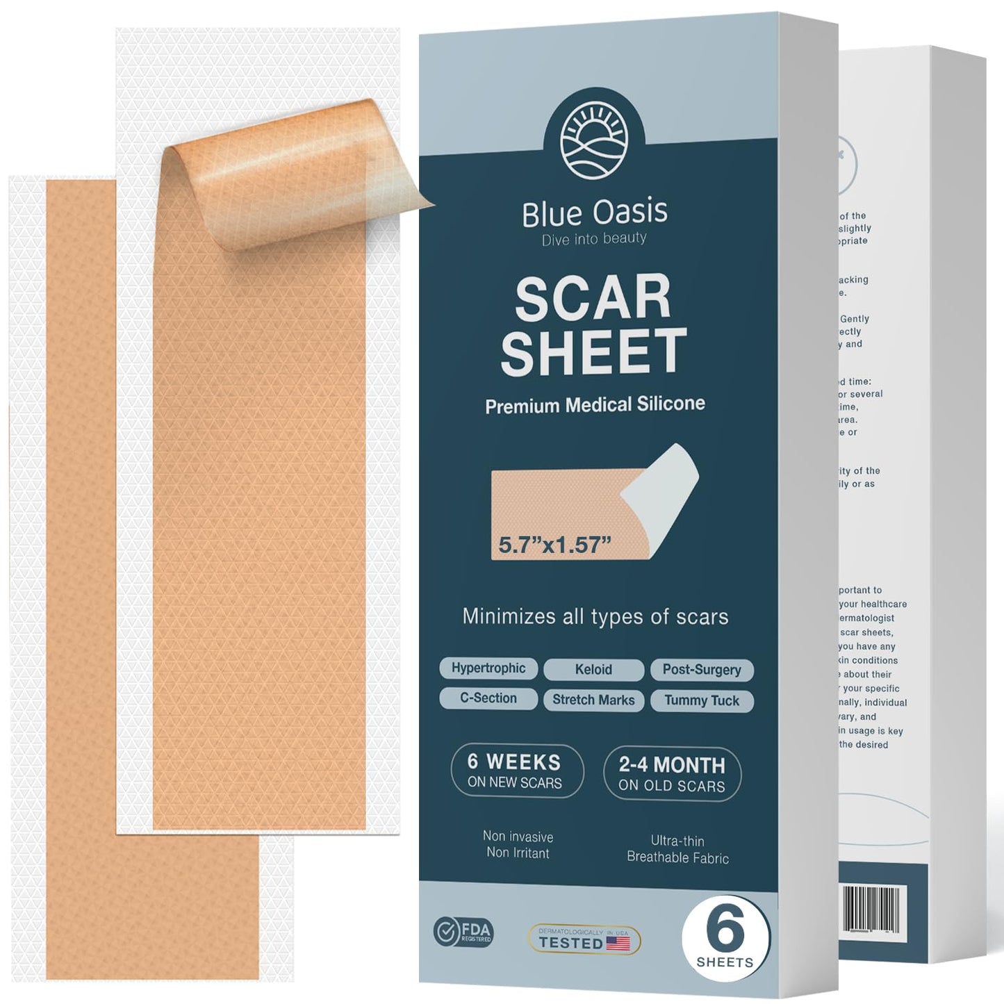 Silicone Scar Sheet Tape